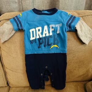 NFL chargers 0-3 months Romper.